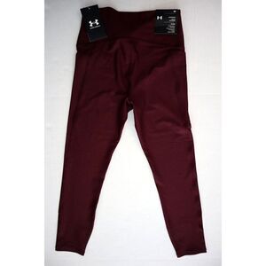 Under Armour 1365335-600 Women's Sz S Maroon No-Slip Waistband Ankle Leggings